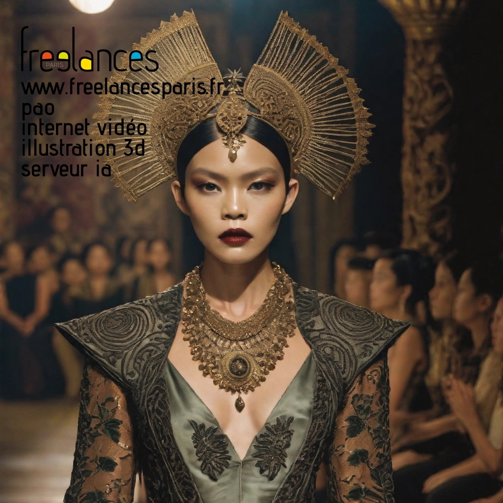 Pao mise en page internet vidéo illustration 3d serveur IA générative AI freelance paris studio de création magazines ldcmdel0